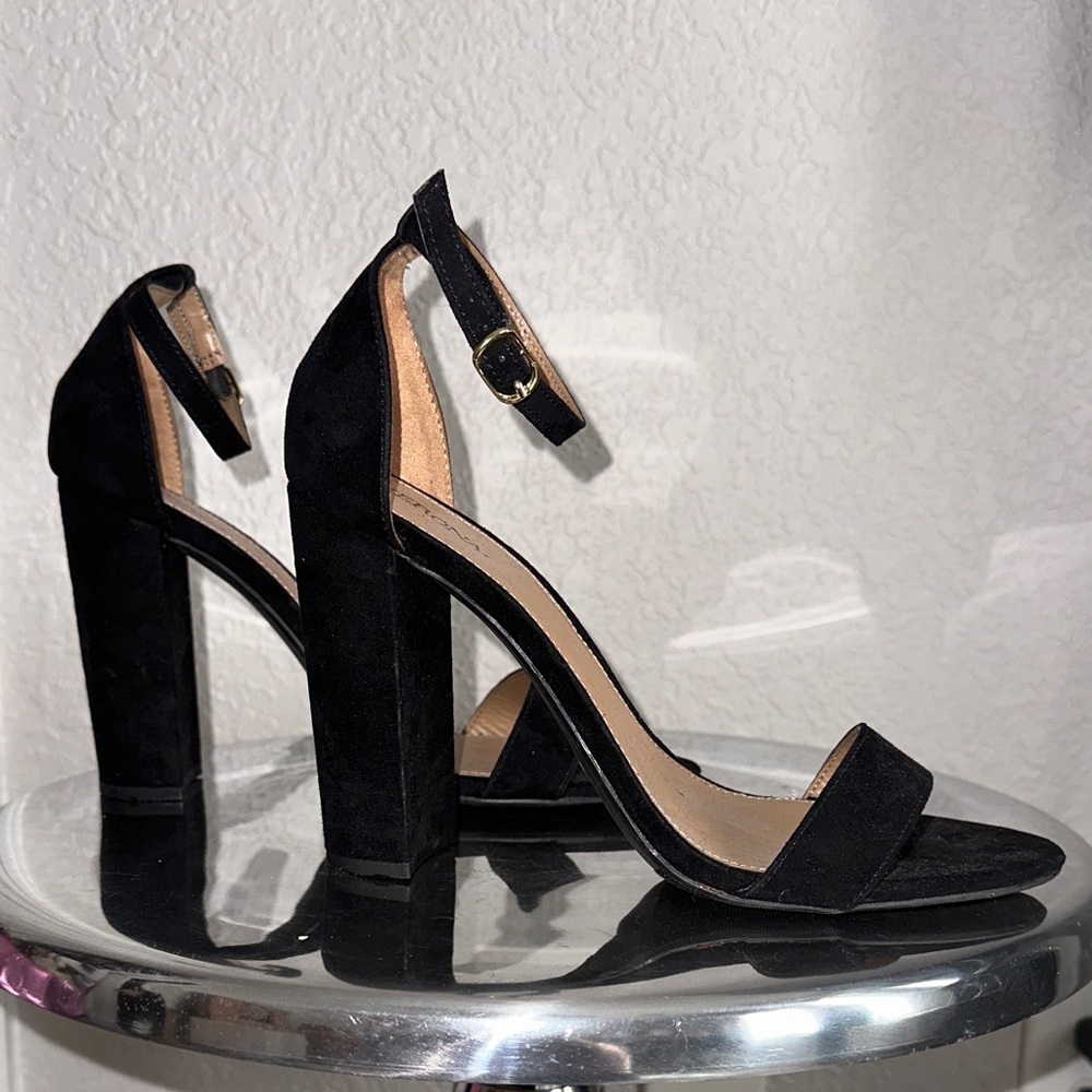Merona Black Suede Heels